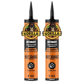 Gorilla Heavy Duty Ultimate Construction Adhesive, 9 Ounce Cartridge, White, (Pack of 2)