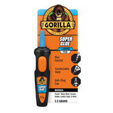 Gorilla 超级胶笔,氰基丙烯酸酯胶,快速设置,精确分配笔形涂抹器,透明色,5.5 克(1 件装)