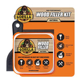 Gorilla All Purpose Wood Filler Wood Repair Kit with Putty Knife and Sanding Block