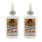 Gorilla Dries 透明木胶,4 盎司(约 113.4 克)瓶装(2 件装)- 防水,适用于室内或室外项目和修理