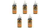 Gorilla Original Gorilla Glue, Brown, Waterproof Polyurethane Glue, 8 Ounce - Expands Into Materials, All Purpose (Pack of 5)