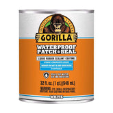 Gorilla Patch & Seal Liquid Rubber Waterproof Sealant, White, 32 Ounce (Pack of 1) - Seals Out Water, Air, and Moisture