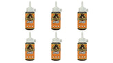 Gorilla Original Waterproof Polyurethane Glue, 4 ounce Bottle, Brown, (Pack of 6)