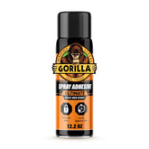Gorilla Ultimate Spray Adhesive, Multi-Purpose Web Spray Contact Glue, Instant Aggressive Tack, Adjustable Nozzle, White, 12.2 oz (Pack of 1), Bonds Wood, Metal, Plastic, Leather & Fabric