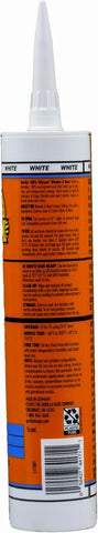 Gorilla 100% Silicone Sealant Caulk Window & Door, 10 Ounce Cartridge, White