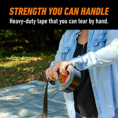 Gorilla Duct Tape, Black Tape, 1.88" x 35 yd (Bulk Pack of 18) - Heavy Duty and Weather Resistant for Indoor or Outdoor