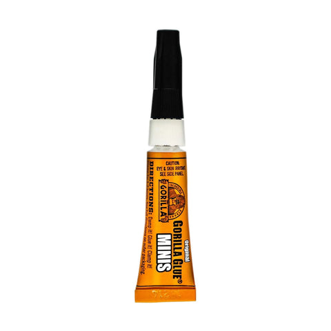 Gorilla Original Gorilla Glue, Brown, Waterproof Polyurethane Glue, Four 3 Gram Tubes (Pack of 1) - Expands Into Materials, All Purpose