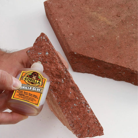 Gorilla Original Gorilla Glue, Brown, Waterproof Polyurethane Glue, 2 Ounce (Pack of 10) - Expands Into Materials, All Purpose