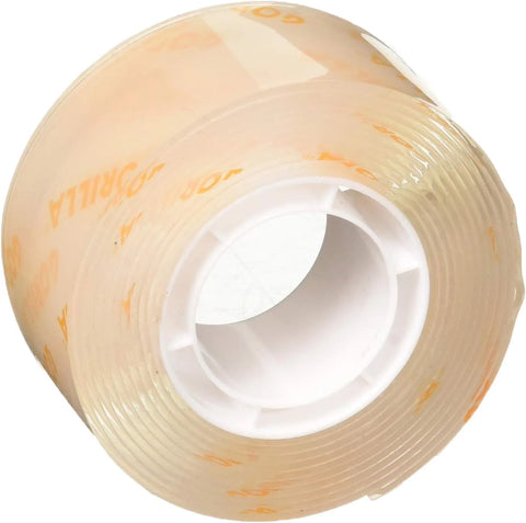 Gorilla Tough and Clear Mounting Tape, Double-Sided, 1" x 60", Clear - 24 Pack