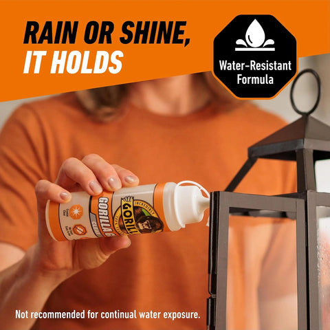 Gorilla Clear Glue, 5.75 Ounce Bottle (Pack of 1) - Crystal Clear, All Purpose, and Water Resistant