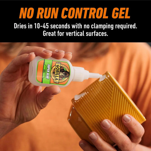 Gorilla Super Glue Gel Value Size, Fast‑Setting Strong Bond, Impact‑Tough Formula, Clear, 28 Grams