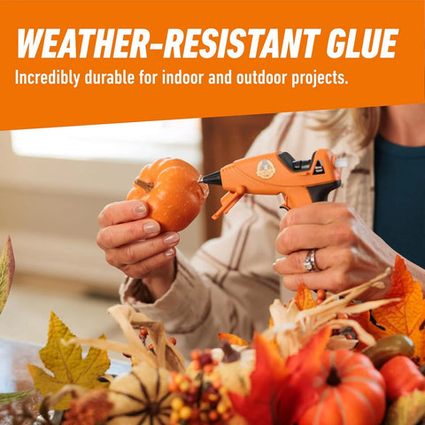 Gorilla Mini Hot Glue Gun Kit (Pack of 1 Mini Hot Glue Gun and 30 Sticks) - Dual Temp, Precision Nozzle, and Easy Squeeze Trigger