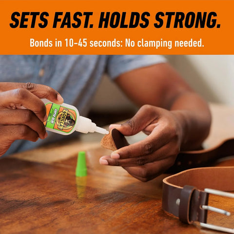 Gorilla Super Glue Gel Value Size, Fast‑Setting Strong Bond, Impact‑Tough Formula, Clear, 28 Grams